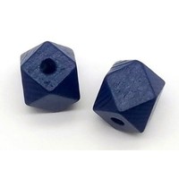 Huismerk Houten Facetkralen gekleurd 20mm