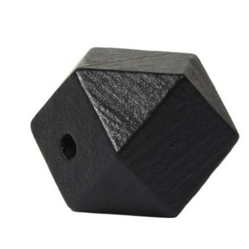 Huismerk Houten Facetkralen gekleurd 20mm