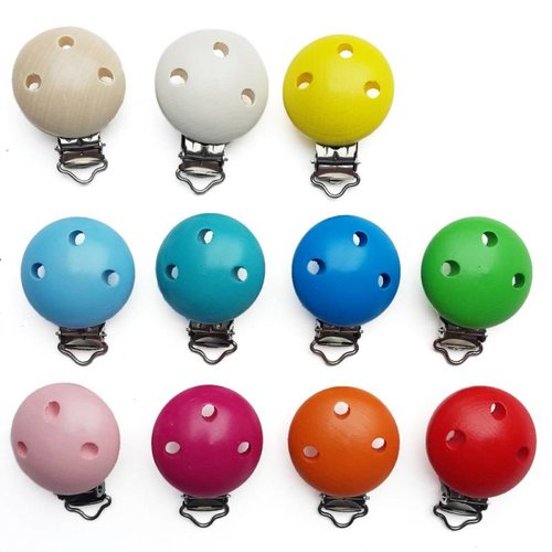 Huismerk Speenclip Hout 35mm