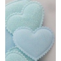 Embleem Hart 38x45mm Mint 2st.