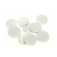 Huismerk Vilt rondjes 20mm Wit 10st.