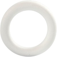 Huismerk Piepschuim krans 25cm rond