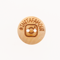 Knoop #Instafamous 20mm 3 stuks Huismerk Knoop #Instafamous 20mm 3 stuks