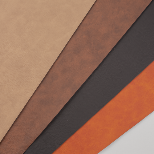 Leren label Koe 'Mooooo...' rond 35mm Chestnut - 2 stuks Marlaine Leren label Koe 'Mooooo...' rond 35mm Chestnut - 2 stuks