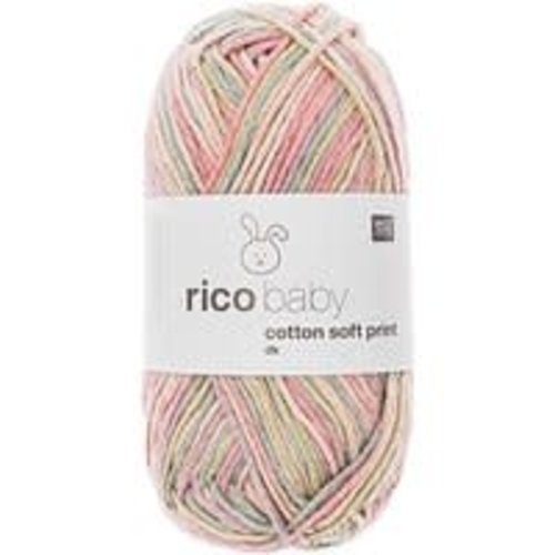 Rico Baby Cotton Soft Print 020 Pink-Violet Rico Design Rico Baby Cotton Soft Print 020 Pink-Violet