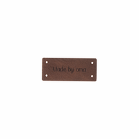 Leren Label 'Made by oma' 15x35mm - 3 stuks Marlaine Leren Label 'Made by oma' 15x35mm - 3 stuks