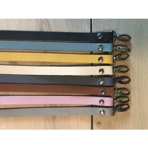 Huismerk Leren Tashengsel met schroefsluiting 50cm