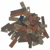 Leren label met eigen tekst 10 x 20 mm Rechthoek Marlaine Leren label met eigen tekst 10 x 20 mm Rechthoek