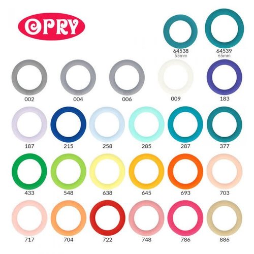 Opry Opry Siliconen Bijtring rond 55mm