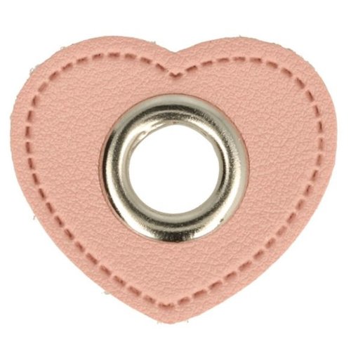 Hartje 36mm PU Leer met Nestel 11mm - 2 stuks Huismerk Hartje 36mm PU Leer met Nestel 11mm - 2 stuks