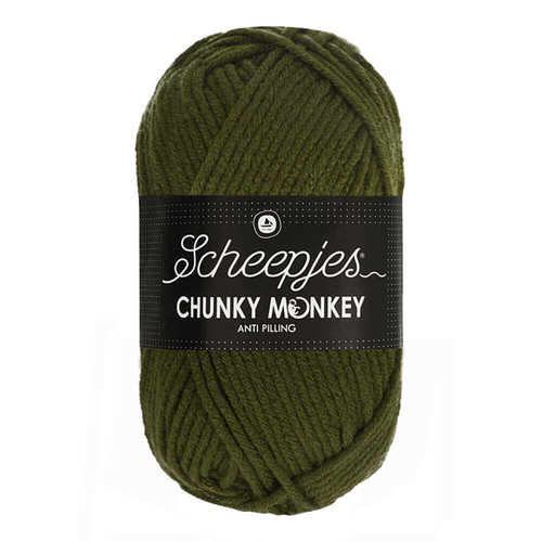 Scheepjes Chunky Monkey 1027 Moss Green Scheepjes Scheepjes Chunky Monkey 1027 Moss Green