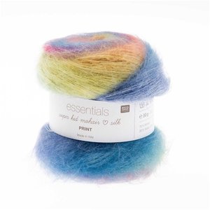 Rico Design Rico Design Essentials Super Kid Mohair Silk Print  001 Rico Design Essentials Super Kid Mohair Silk Print  001