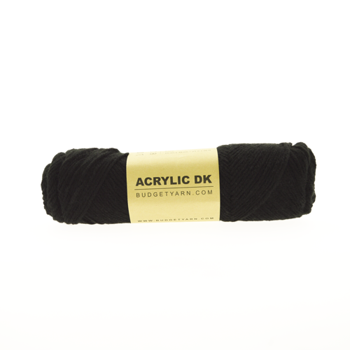 Budget Yarn Acrylic DK 100 Black Budget Yarn Budget Yarn Acrylic DK 100 Black