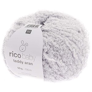 Rico Design Baby Teddy Aran 011 Light Grey