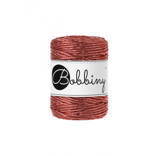 Bobbiny Macrame cord 3mm Metallic Copper Limited Edition Bobbiny Bobbiny Macrame cord 3mm Metallic Copper Limited Edition