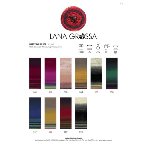 Gomitolo Finito 555 Kleur: Zwart-Antraciet-Naturel-Blauw-Groen-Geel-Rood Lana Grossa Gomitolo Finito 555 Kleur: Zwart-Antraciet-Naturel-Blauw-Groen-Geel-Rood