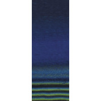 Lana Grossa Gomitolo Finito 557 Kleur: Royal-Donkerblauw-Lichtgroen-Antraciet-Marine