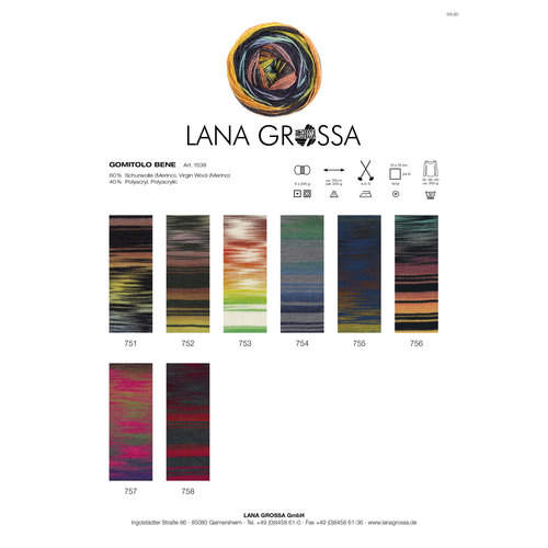 Gomitolo Bene 752 Kleur: Grijsbruin-Lila-Bordeaux-Oker-Geel Lana Grossa Gomitolo Bene 752 Kleur: Grijsbruin-Lila-Bordeaux-Oker-Geel