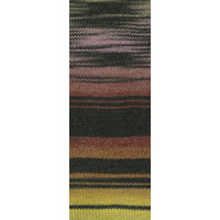 Gomitolo Bene 752 Kleur: Grijsbruin-Lila-Bordeaux-Oker-Geel Lana Grossa Gomitolo Bene 752 Kleur: Grijsbruin-Lila-Bordeaux-Oker-Geel