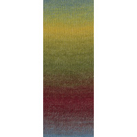 Gomitolo Versione 419  Kleur: Petrol-Olijf-Mosterd-Aubergine-Braam-Grijsblauw Lana Grossa Gomitolo Versione 419  Kleur: Petrol-Olijf-Mosterd-Aubergine-Braam-Grijsblauw