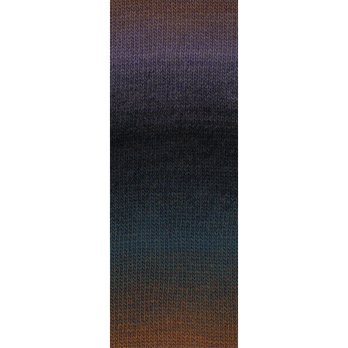 Gomitolo Versione 420  Kleur: Nougat-Blauwviolet-Zwart-Rookblauw Lana Grossa Gomitolo Versione 420  Kleur: Nougat-Blauwviolet-Zwart-Rookblauw