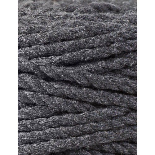 Bobbiny Macramé Triple Twist 5mm Charcoal Bobbiny Bobbiny Macramé Triple Twist 5mm Charcoal