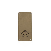Leren Vouw Label 'Babyboy' 30x65mm 2 stuks Marlaine Leren Vouw Label 'Babyboy' 30x65mm 2 stuks