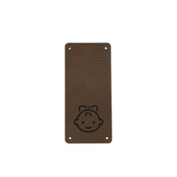 Leren Vouw Label 'Babygirl' 30x65mm 2 stuks Marlaine Leren Vouw Label 'Babygirl' 30x65mm 2 stuks