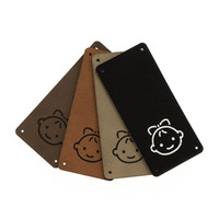 Leren Vouw Label 'Babygirl' 30x65mm 2 stuks Marlaine Leren Vouw Label 'Babygirl' 30x65mm 2 stuks