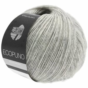 Lana Grossa Ecopuno 014 Kleur: Lichtgrijs Ecopuno 014 Kleur: Lichtgrijs