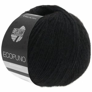 Lana Grossa Ecopuno 016 Kleur: Zwart Ecopuno 016 Kleur: Zwart