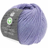 Lana Grossa Cool Wool Melange GOTS 0101 Kleur: Lila gevlekt