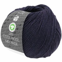 Lana Grossa Cool Wool Melange GOTS 0102 Kleur: Aubergine gevlekt