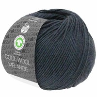 Lana Grossa Cool Wool Melange GOTS 0104 Kleur: Blauw groen gevlekt