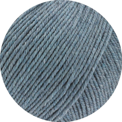 Cool Wool Melange GOTS 0110 Kleur: Grijs blauw gevlekt Lana Grossa Cool Wool Melange GOTS 0110 Kleur: Grijs blauw gevlekt