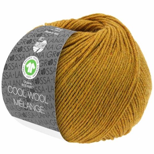 Lana Grossa Cool Wool Melange GOTS 0114 Kleur: Amber gevlekt