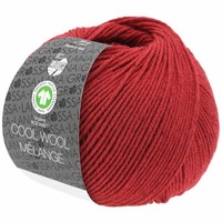 Cool Wool Melange GOTS 0115 Kleur: Rood gevlekt Lana Grossa Cool Wool Melange GOTS 0115 Kleur: Rood gevlekt