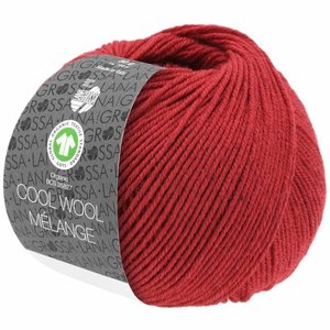 Cool Wool Melange GOTS 0115 Kleur: Rood gevlekt