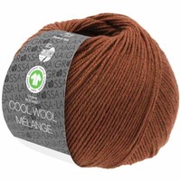 Cool Wool Melange GOTS 0116 Kleur: Bruin gevlekt Lana Grossa Cool Wool Melange GOTS 0116 Kleur: Bruin gevlekt