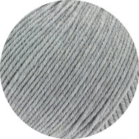 Lana Grossa Cool Wool Melange GOTS 0122 Kleur: Lichtgrijs gevlekt