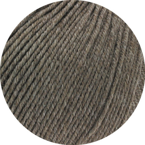 Lana Grossa Cool Wool Melange GOTS 0124 Kleur: Grijs bruin gevlekt