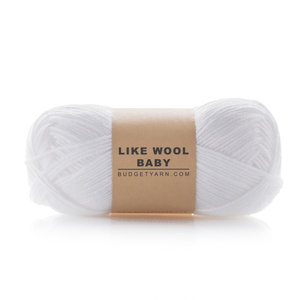 Budget Yarn Budget Yarn Like Wool Baby 001 Kleur: White Budget Yarn Like Wool Baby 001 Kleur: White