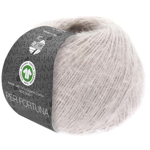 Per Fortuna GOTS 006 Kleur: Grijs roze Lana Grossa Per Fortuna GOTS 006 Kleur: Grijs roze