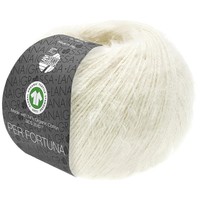 Lana Grossa Per Fortuna GOTS 008 Kleur: Ecru
