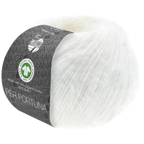 Per Fortuna GOTS 009 Kleur: Wit Lana Grossa Per Fortuna GOTS 009 Kleur: Wit