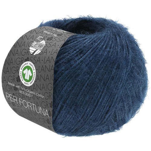 Per Fortuna GOTS 017 Kleur: Nacht Blauw Lana Grossa Per Fortuna GOTS 017 Kleur: Nacht Blauw