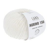 Lang Yarns Merino 150 001 Kleur: Wit Lang Yarns Lang Yarns Merino 150 001 Kleur: Wit