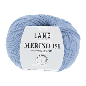 Lang Yarns Merino 150 033 Kleur: Licht Jeans Blauw