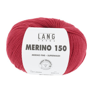 Lang Yarns Merino 150 060 Kleur: Rood