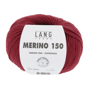 Lang Yarns Merino 150 062 Kleur: Bordeaux Rood